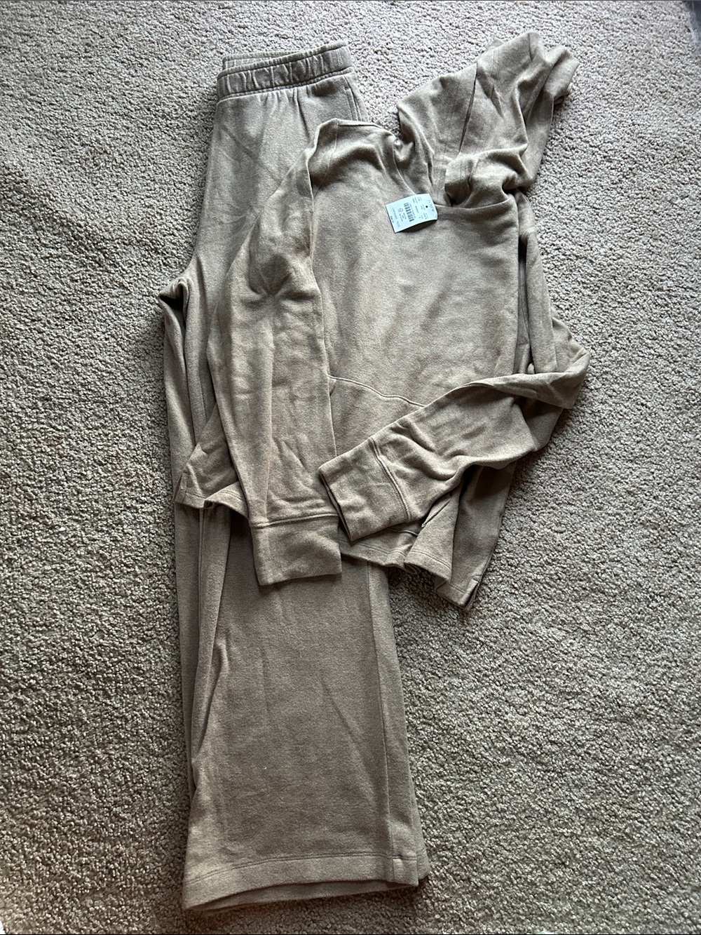 J. Crew Taupe Wide-Leg Pants and Matching Top Set